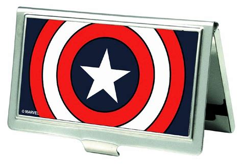 captain america business card holder